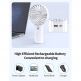 TeckNet Mini Handheld Fan - преносим мини вентилатор с презареждаема батерия (бял) thumbnail 4