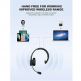 TeckNet Bluetooth On-Ear Noise Cancelling Headset - безжична блутут слушалка с управление на звука и микрофон за мобилни устройства (черен) thumbnail 5