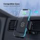 TechRise Wireless Car Charger 10W & Air Vent Holder - поставка за радиатора на кола с безжично зареждане за Qi съвместими смартфони (черен) thumbnail 4