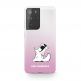Karl Lagerfeld Choupette Fun Case - дизайнерски кейс с висока защита за Samsung Galaxy S21 Ultra (розов)  thumbnail