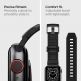Spigen Rugged Band - хибридна каишка (полимер+карбон) за Apple Watch 45мм, 44мм и 42мм (черен) thumbnail 11