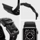 Spigen Rugged Band - хибридна каишка (полимер+карбон) за Apple Watch 41мм, 40мм и 38мм (черен) thumbnail 12