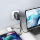 Ugreen GaN Fast Wall Charger PPS 100W - захранване за ел. мрежа за лаптопи, смартфони и таблети с USB и 3xUSB-C изходи с технология за бързо зареждане (черен) thumbnail 6