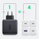 Ugreen GaN Fast Wall Charger PPS 100W - захранване за ел. мрежа за лаптопи, смартфони и таблети с USB и 3xUSB-C изходи с технология за бързо зареждане (черен) thumbnail 10