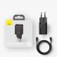 Baseus Super Si USB-C PD Wall Charger 20W (TZCCSUP-B01) - захранване за ел. мрежа с USB-C изход с технология за бързо зареждане и USB-C към Lightning кабел (черен) thumbnail 14