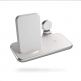 Zens Aluminium 4in1 Wireless Charger ZEDC15W/00 20W - тройна станция за безжично зареждане на Qi съвместими устройства, Apple Watch и допълнителен USB порт (бял) thumbnail 3