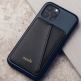 Moshi SnapTo Magnetic Slim Wallet - кожен портфейл (джоб) за прикрепяне към Moshi кейсове и калъфи със SnapTo технология за закрепяне (черен) thumbnail 3