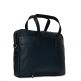 Knomo Hanover Slim Leather Laptop Briefcase 14 - луксозна чанта за MacBook и преносими компютри до 14 инча (тъмносин) thumbnail 5