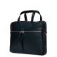 Knomo Hanover Slim Leather Laptop Briefcase 14 - луксозна чанта за MacBook и преносими компютри до 14 инча (тъмносин) thumbnail 9