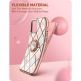 i-Blason Cosmo SupCase Protective Case - удароустойчив хибриден кейс с пръстен против изпускане за iPhone 13 (розов) thumbnail 6