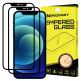 Wozinsky 2x Case Friendly 3D Tempered Glass - 2 броя калени стъклени защитни покрития за iPhone 12 Pro Max (черен-прозрачен) (2 броя) thumbnail