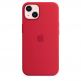Apple iPhone Silicone Case with MagSafe - оригинален силиконов кейс за iPhone 13 с MagSafe (червен) thumbnail 4