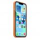 Apple iPhone Leather Case with MagSafe - оригинален кожен кейс (естествена кожа) за iPhone 13 (оранжев) thumbnail 7