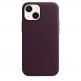 Apple iPhone Leather Case with MagSafe - оригинален кожен кейс (естествена кожа) за iPhone 13 Mini (бордо) thumbnail