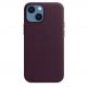 Apple iPhone Leather Case with MagSafe - оригинален кожен кейс (естествена кожа) за iPhone 13 Mini (бордо) thumbnail 3