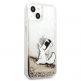 Karl Lagerfeld Liquid Glitter Choupette Fun Case - дизайнерски кейс с висока защита за iPhone 13 mini (прозрачен) thumbnail 4