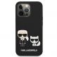 Karl Lagerfeld Karl & Choupette Silicone Case - дизайнерски силиконов кейс за iPhone 13 Pro (черен) thumbnail 3
