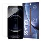 Premium Tempered Glass Protector 9H - калено стъклено защитно покритие за дисплея на iPhone 13 Pro, iPhone 13 (прозрачен) thumbnail