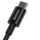 Baseus Superior USB-C to USB-C Cable PD 2.0 100W (CATYS-B01) - здрав кабел за бързо зареждане за устройства с USB-C порт (100 см) (черен) thumbnail 2