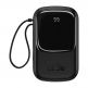 Baseus Qpow Digital Display Power bank with USB-C cable 22.5W (PPQD-I01) - външна батерия 20000 mAh с вграден USB-C кабел и USB-C, USB-A и Lightning изходи за зареждане на мобилни устройства (черен) thumbnail 2