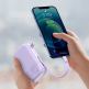 Baseus Qpow Digital Display Power bank with Lightning cable 20W (PPQD-H05) - външна батерия 20000 mAh с вграден Ligtning кабел и USB-C, USB-A и Lightning изходи (лилав) thumbnail 10