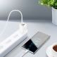 Dux Ducis Super Si Dual USB & USB-C PD Wall Charger 30W- захранване за ел. мрежа с USB и USB-C изходи и технология за бързо зареждане (бял) thumbnail 2