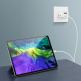 Dux Ducis Super Si Dual USB & USB-C PD Wall Charger 30W- захранване за ел. мрежа с USB и USB-C изходи и технология за бързо зареждане (бял) thumbnail 6