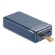 Remax Hunergy Power Bank 50000mAh - мощна външна батерия 50000 mAh с 2xUSB, USB-C и microUSB изходи и вградени кабели за мобилни устройства (черен) thumbnail