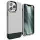 Elago Glide Case - удароустойчив силиконов (TPU) калъф за iPhone 13 Pro Max (сив-зелен) thumbnail