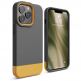 Elago Glide Case - удароустойчив силиконов (TPU) калъф за iPhone 13 Pro (тъмносив-жълт) thumbnail