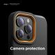 Elago Glide Case - удароустойчив силиконов (TPU) калъф за iPhone 13 Pro (тъмносив-жълт) thumbnail 4