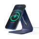 Elago MS4 Aluminum Charging Stand for MagSafe - алуминиева поставка за безжично зареждане на iPhone чрез поставяне на Apple MagSafe Charger (тъмносин) thumbnail