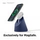 Elago MS1 Charging Stand for MagSafe - силиконова поставка за безжично зареждане на iPhone чрез поставяне на Apple MagSafe Charger (тъмносин) thumbnail 3