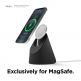 Elago MS1 Charging Stand for MagSafe - силиконова поставка за безжично зареждане на iPhone чрез поставяне на Apple MagSafe Charger (черен) thumbnail 3
