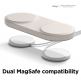 Elago MagSafe Charging Hub Duo - двойна силиконова поставка за безжично зареждане на iPhone чрез поставяне на Apple MagSafe Charger (бежов) thumbnail 3