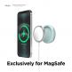 Elago Grip Stand for MagSafe - силиконова поставка за зареждане на iPhone чрез поставяне на Apple MagSafe Charger (светлосин) thumbnail 2