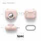 Elago AirPods Pro Snapshot Silicone Case - силиконов калъф (с място за AirTag) с карабинер за Apple AirPods Pro (розов) thumbnail 7