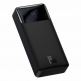 Baseus Bipow Digital Display Power Bank 15W 20000mAh (PPDML-J01) - външна батерия с два USB-A и един USB-C изходи и технология за бързо зареждане (черен) thumbnail