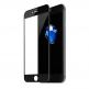 Baseus Full Screen Curved Soft Edge Tempered Glass (SGAPIPH8N-GPE01) - стъклено защитно покритие за целия дисплей на iPhone SE (2020), iPhone 8, iPhone 7 (прозрачен-черен) thumbnail