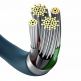 Baseus Superior Lightning USB Cable (CALYS-A03) - USB кабел за Apple устройства с Lightning порт (100 см) (син) thumbnail 4