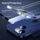 ESR Classic Hybrid Protection Set - хибриден удароустойчив кейс и 2 броя стъклено защитно покритие за дисплея на iPhone 13 (прозрачен) thumbnail 5