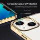 ESR Project Zero Case - силиконов (TPU) калъф за iPhone 13 (златист-прозрачен) thumbnail 6
