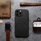 iCarer Leather Oil Wax MagSafe Case - кожен (естествена кожа) кейс с MagSafe за iPhone 13 Pro Max (черен) thumbnail 15