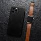 iCarer Leather Oil Wax MagSafe Case - кожен (естествена кожа) кейс с MagSafe за iPhone 13 Pro (черен) thumbnail 13