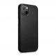 iCarer Leather Oil Wax MagSafe Case - кожен (естествена кожа) кейс с MagSafe за iPhone 13 (черен) thumbnail 8