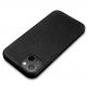 iCarer Leather Oil Wax MagSafe Case - кожен (естествена кожа) кейс с MagSafe за iPhone 13 (черен) thumbnail 10