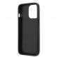 Guess Hard Case 4G With Ring Stand - дизайнерски кожен кейс с пръстен против изпускане за iPhone 13 Pro Max (черен) thumbnail 7