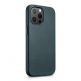iCarer Leather Oil Wax MagSafe Case - кожен (естествена кожа) кейс с MagSafe за iPhone 13 Pro Max (син) thumbnail 8