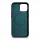 iCarer Leather Oil Wax MagSafe Case - кожен (естествена кожа) кейс с MagSafe за iPhone 13 Pro (син) thumbnail 6