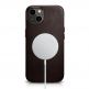 iCarer Leather Oil Wax MagSafe Case - кожен (естествена кожа) кейс с MagSafe за iPhone 13 (кафяв) thumbnail 4